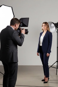 Corporate headshot photography capturing confident professionals with natural expressions