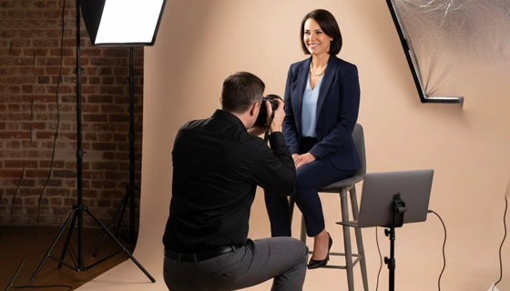 Headshot photography providing smooth coverage with consistent framing and polished images